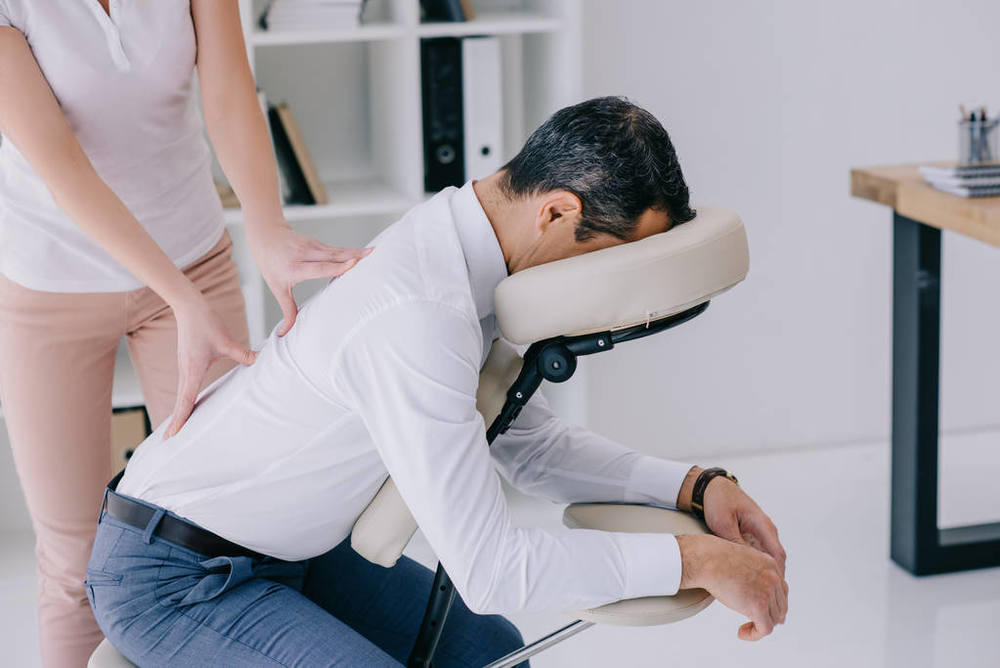 Chair Massage massage illustration